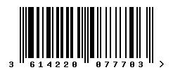 3614220077703 barcode