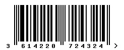 3614220724324 barcode