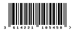 EAN barcode number 3614221105450