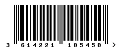 EAN barcode 3614221105450