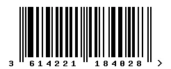 EAN barcode 3614221184028
