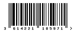 EAN barcode 3614221185971