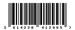 EAN barcode 3614228412995