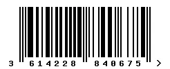 EAN barcode 3614228840675