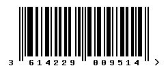 upc 3614229009514 barcode image