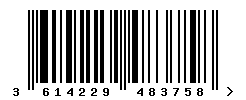 upc 3614229483758 barcode image