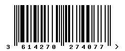 3614270274077 barcode