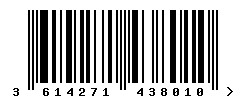 upc 3614271438010 barcode image