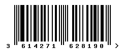 upc 3614271628190 barcode image