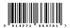 upc 3614271664761 barcode image