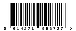 EAN 3614271992727 barcode image