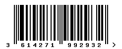 upc 3614271992932 barcode image