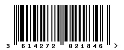 EAN barcode 3614272021846