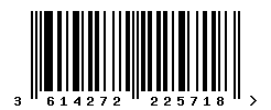 upc 3614272225718 barcode image