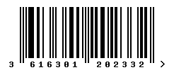 upc 3616301202332 barcode image