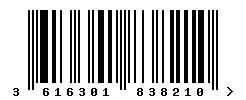 3616301838210 barcode