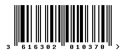 EAN barcode number 3616302010370