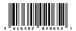 3616302020652 barcode