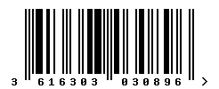 EAN barcode number 3616303030896
