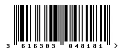 3616303048181 barcode
