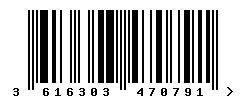 upc 3616303470791 barcode image