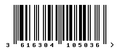 3616304105036 barcode