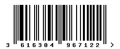 3616304967122 barcode