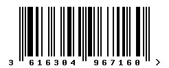 3616304967160 barcode
