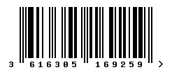 3616305169259 barcode