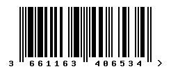 EAN barcode number 3661163406534