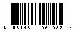EAN barcode 3661434001932