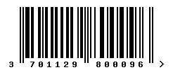 upc 3701129800096 barcode image