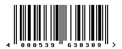4000539630309 barcode