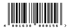 EAN 4001638080156 barcode image