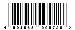 EAN barcode 4001638095723