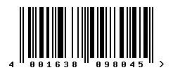 EAN 4001638098045 barcode image