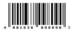 EAN 4001638098090 barcode image