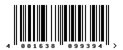 EAN 4001638099394 barcode image