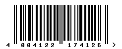 upc 4004122174126 barcode image