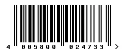 EAN barcode 4005800024733