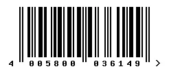 EAN barcode 4005800036149