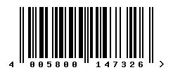 EAN barcode 4005800147326