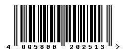 EAN barcode 4005800202513