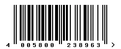 EAN barcode 4005800238963