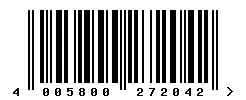 EAN barcode 4005800272042