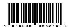 EAN barcode number 4005900008268