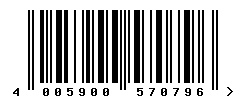 upc 4005900570796 barcode image