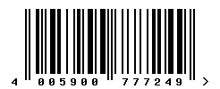 upc 4005900777249 barcode image