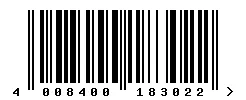 EAN 4008400183022 barcode image