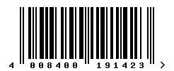EAN barcode 4008400191423